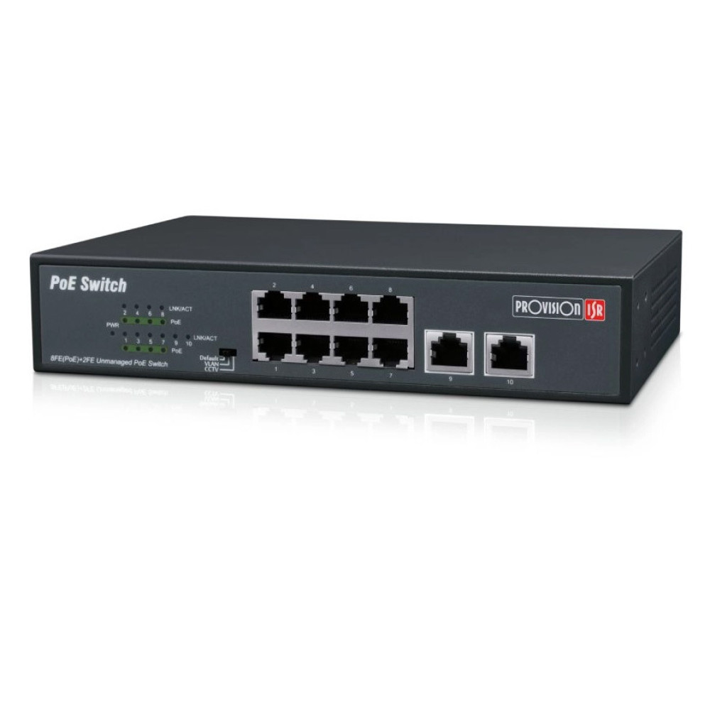 8-портовий PoE-комутатор Provision-ISR PoES-08120C+2I-V2 некерований