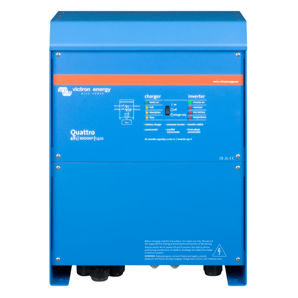 Інвертор Victron Energy Quattro 48/10000/140-100/100 однофазний