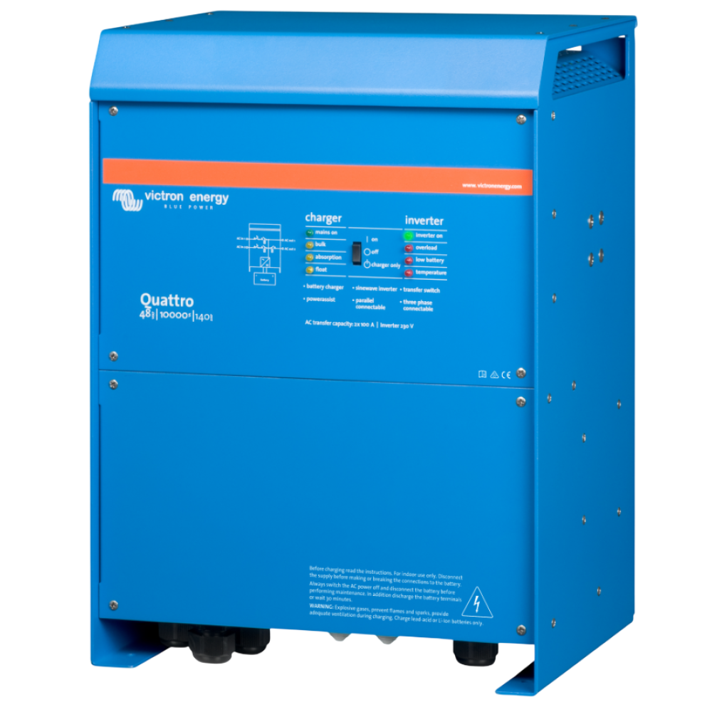 Інвертор Victron Energy Quattro 48/10000/140-100/100 однофазний