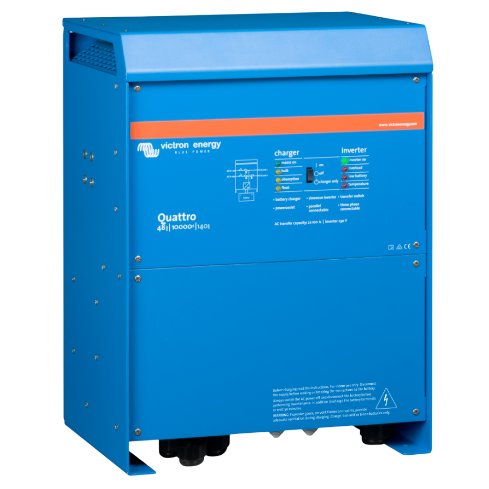 Інвертор Victron Energy Quattro 48/10000/140-100/100 однофазний