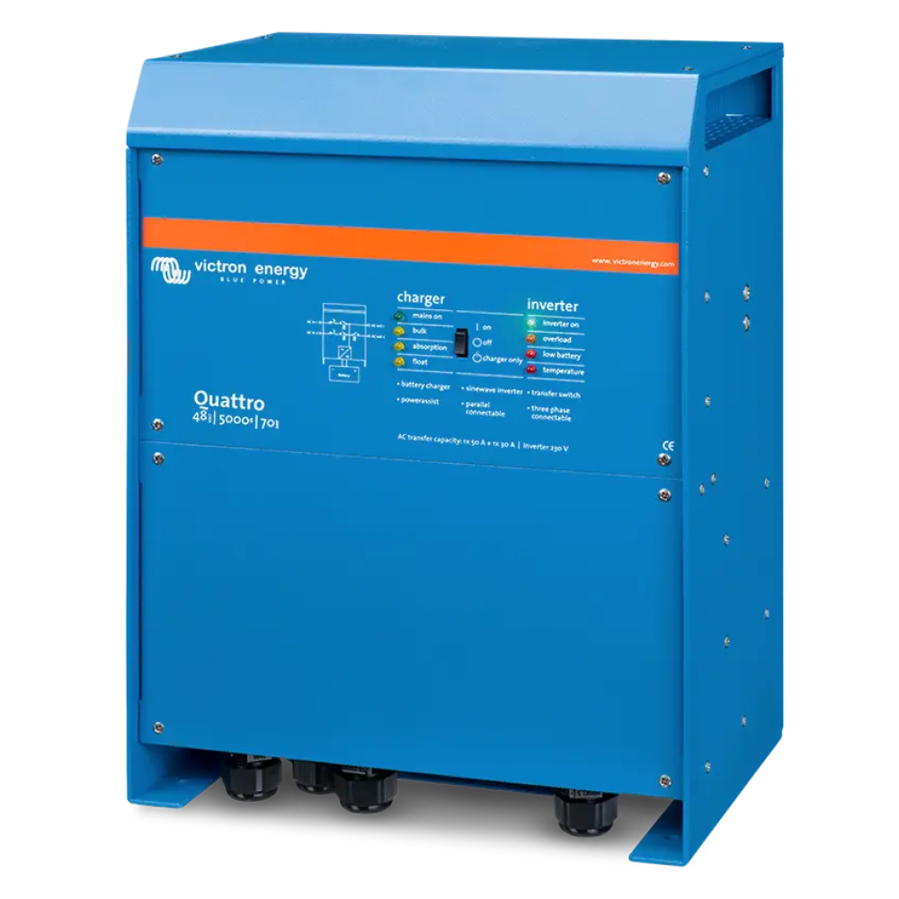 Инвертор Victron Energy Quattro 24/3000/70-50/50 однофазный