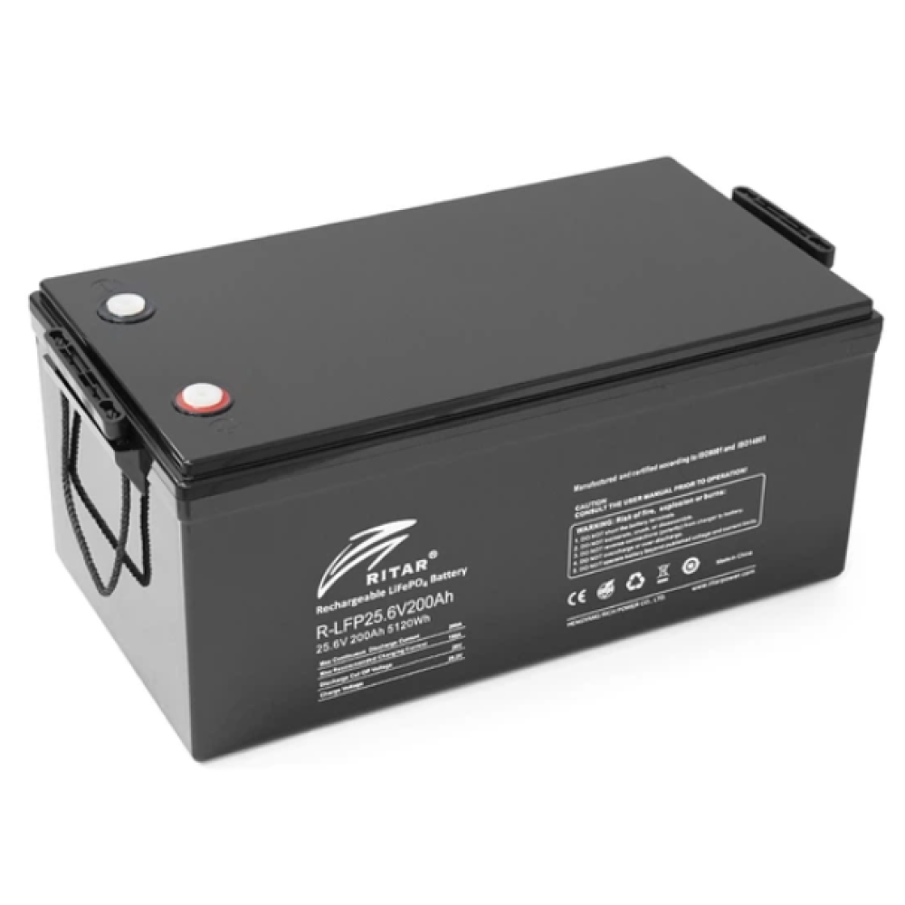 Літієва акумуляторна батарея Ritar R-LFP12.8V200AH G1 з Bluetooth