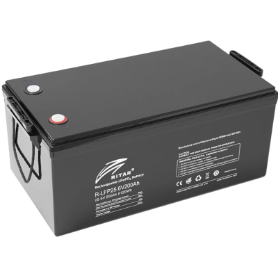 Літієва акумуляторна батарея Ritar R-LFP25.6V200AH G1 з Bluetooth (25.6 В / 200 А·год)