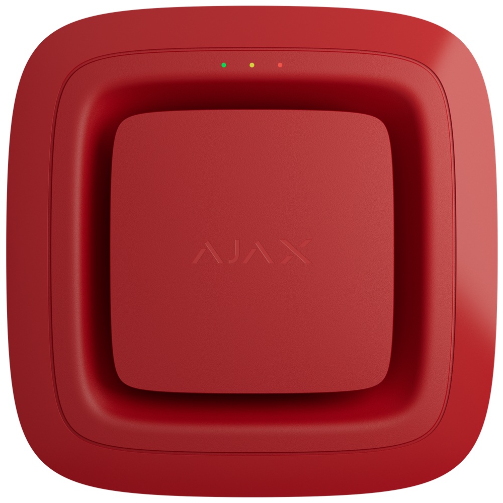 Беспроводной адресный пожарный оповещатель Ajax EN54 FireProtect (Sounder) Jeweller red звуковой (118604.278.RD1)