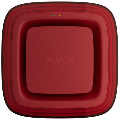 Бездротовий адресний пожежний оповіщувач Ajax EN54 FireProtect (Sounder/VAD) Jeweller red світлозвуковий (118601.279.RD1)
