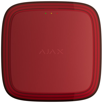 Бездротовий адресний пожежний оповіщувач Ajax EN54 FireProtect (VAD) Jeweller red світловий (118607.277.RD1)