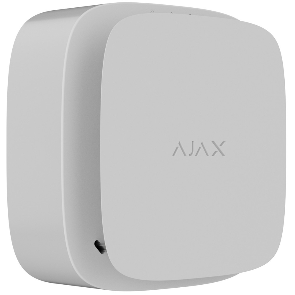 Бездротовий датчик диму Ajax FireProtect 2 SB (Heat/Smoke) Jeweller white з сенсором температури (52254.149.WH1)
