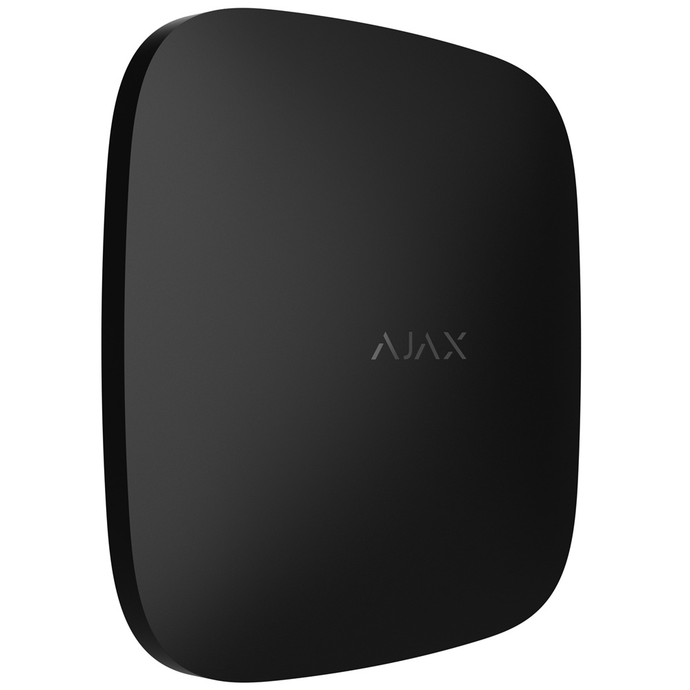 Інтелектуальна централь Ajax Hub Plus Jeweller black з розширеними комунікаційними можливостями