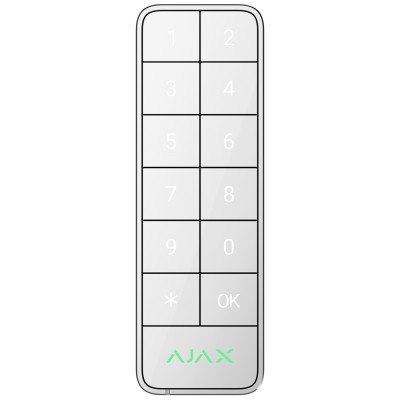 Дротова клавіатура Ajax Superior KeyPad Outdoor Fibra white (117759.285.WH)