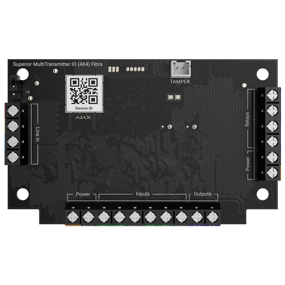 Проводной модуль Ajax Superior MultiTransmitter IO (4x4) Fibra для интеграции сторонних устройств в систему Ajax (117739.294.NC)