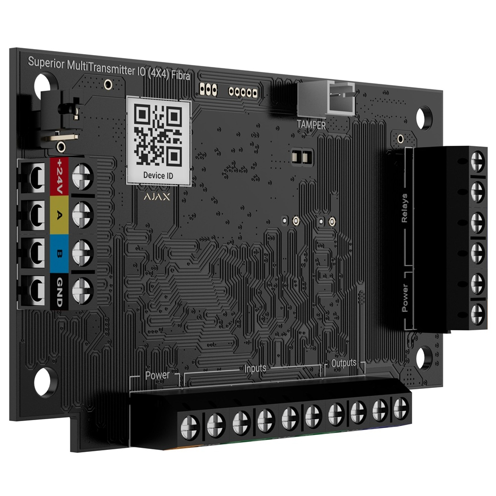 Проводной модуль Ajax Superior MultiTransmitter IO (4x4) Fibra для интеграции сторонних устройств в систему Ajax (117739.294.NC)