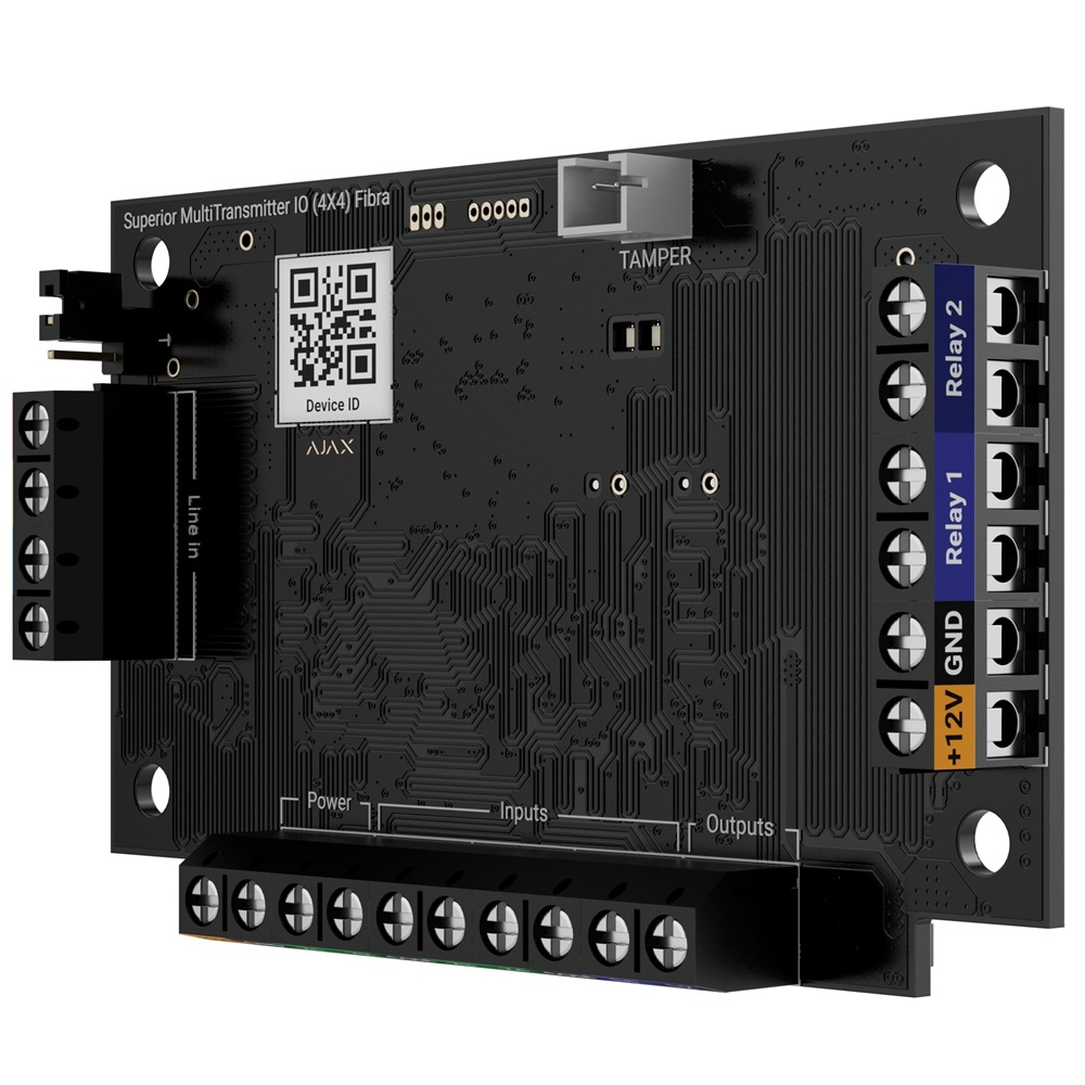 Проводной модуль Ajax Superior MultiTransmitter IO (4x4) Fibra для интеграции сторонних устройств в систему Ajax (117739.294.NC)