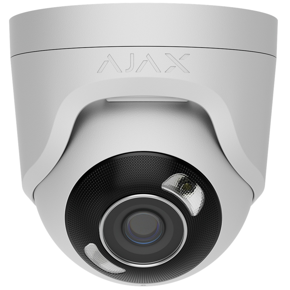 8 Мп IP-камера Ajax TurretCam HL (8 Mp/4 mm) white з гібридним підсвічуванням (126267.197.WH1)