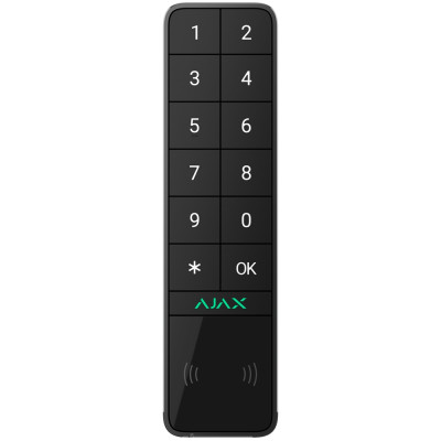 Беспроводная клавиатура Ajax KeyPad Outdoor Jeweller black (99968.286.BL1)