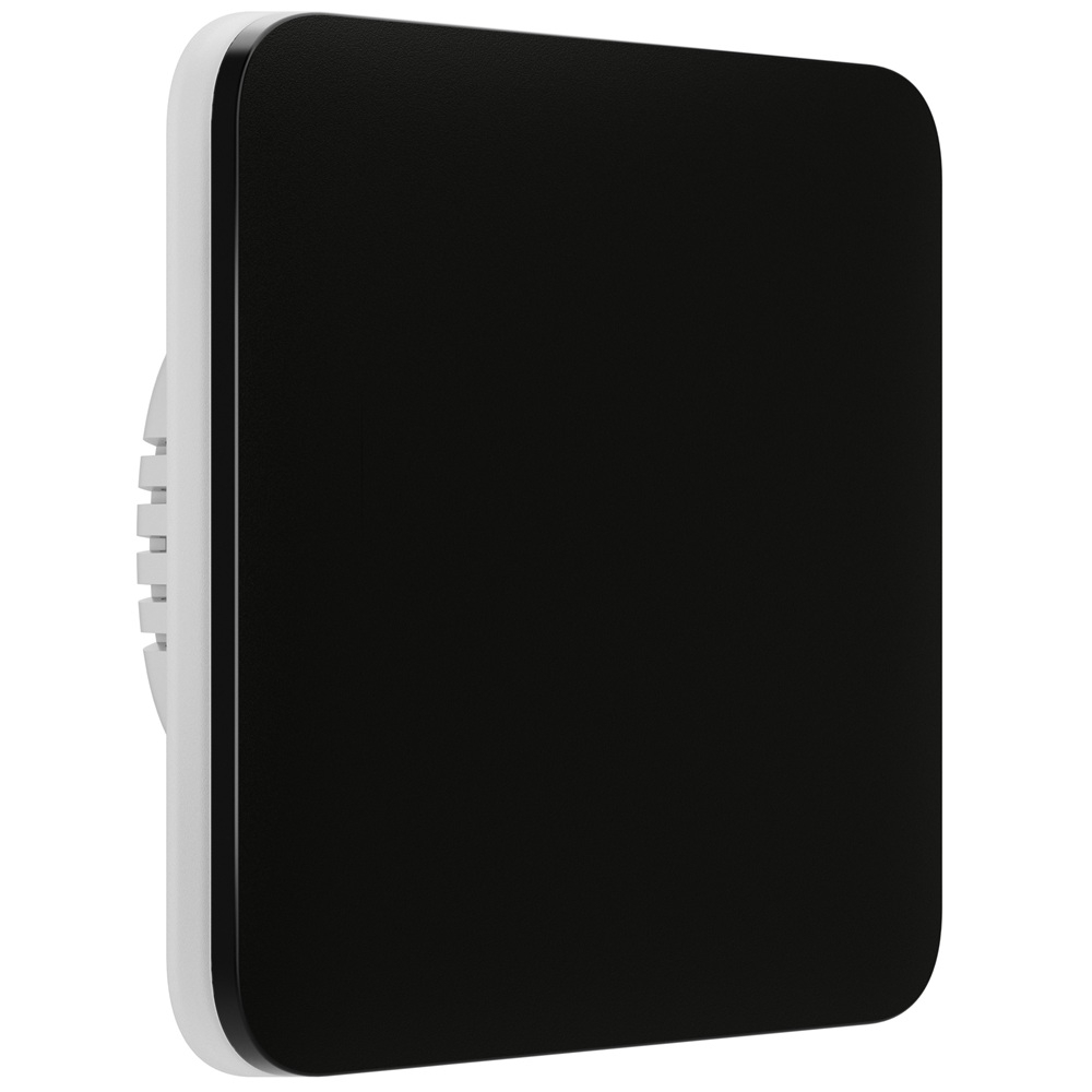 Умный одноклавишный выключатель света Ajax LightSwitch 1-gang Jeweller black 