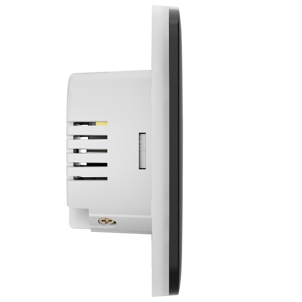 Умный одноклавишный выключатель света Ajax LightSwitch 1-gang Jeweller black 