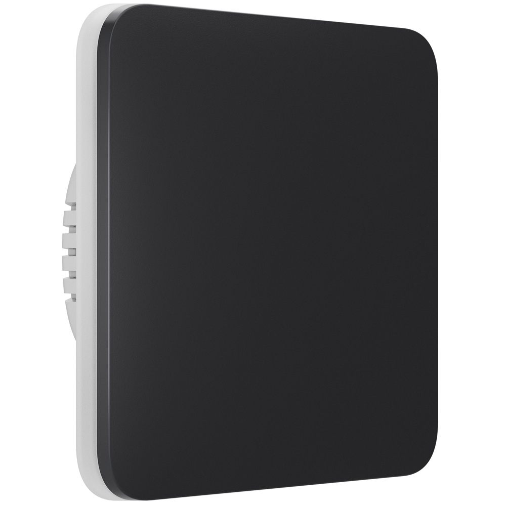 Розумний одноклавішний вимикач світла Ajax LightSwitch 1-gang Jeweller graphite