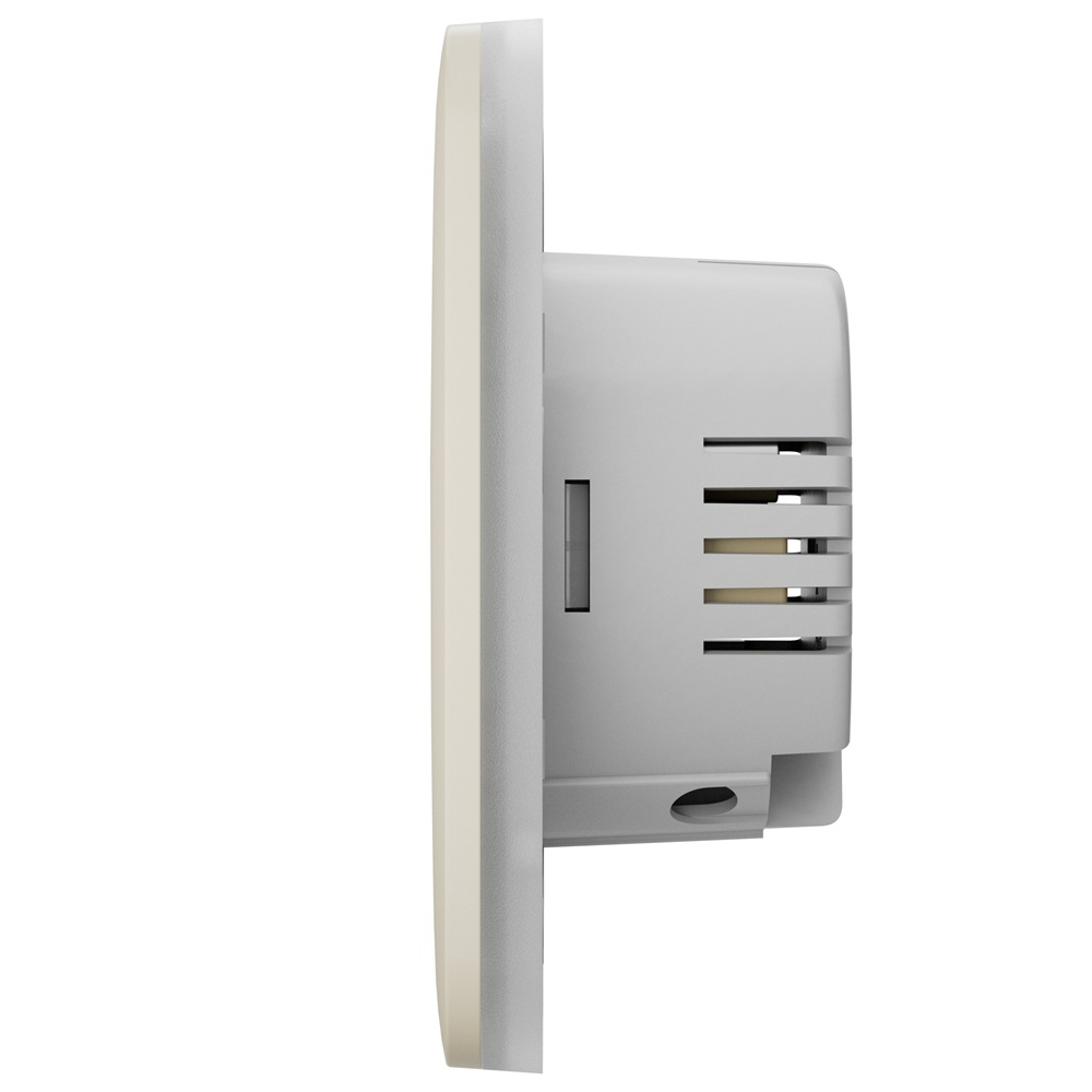 Умный одноклавишный выключатель света Ajax LightSwitch 1-gang Jeweller ivory