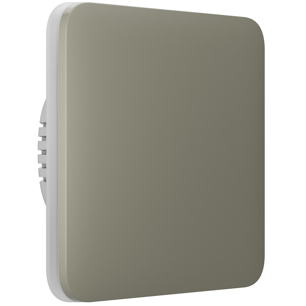 Умный одноклавишный выключатель света Ajax LightSwitch 1-gang Jeweller olive