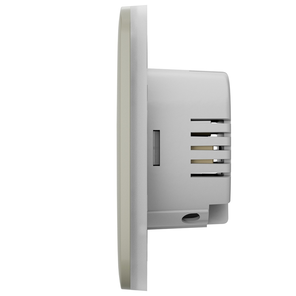 Умный одноклавишный выключатель света Ajax LightSwitch 1-gang Jeweller olive