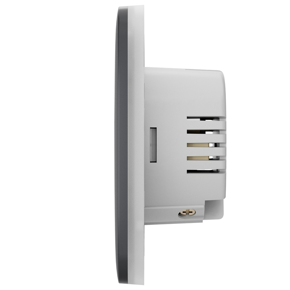Умный двухклавишный выключатель света Ajax LightSwitch 2-gang Jeweller graphite