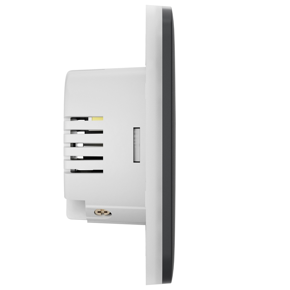 Умный двухклавишный выключатель света Ajax LightSwitch 2-gang Jeweller graphite