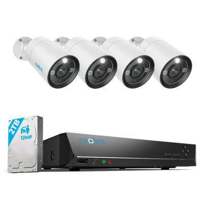 Комплект IP відеоспостереження Reolink RLK8-1200B4-A 2.8 мм 