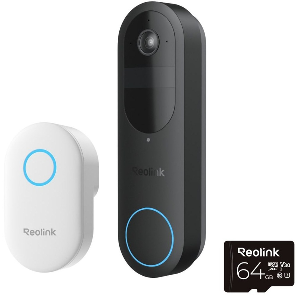 5 Мп Wi-Fi IP-видеозвонок Reolink D340B (Video Doorbell Wi-Fi/АКБ)