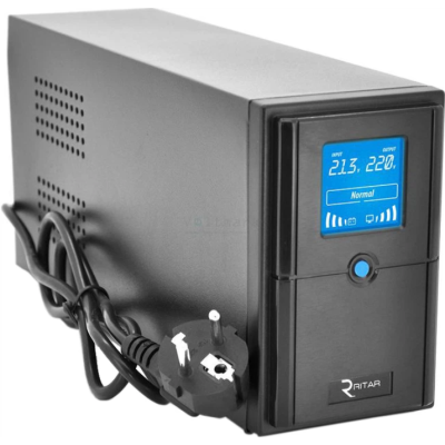 Источник бесперебойного питания Ritar E-RTM600 ELF-D LCD 650VA / 390Вт