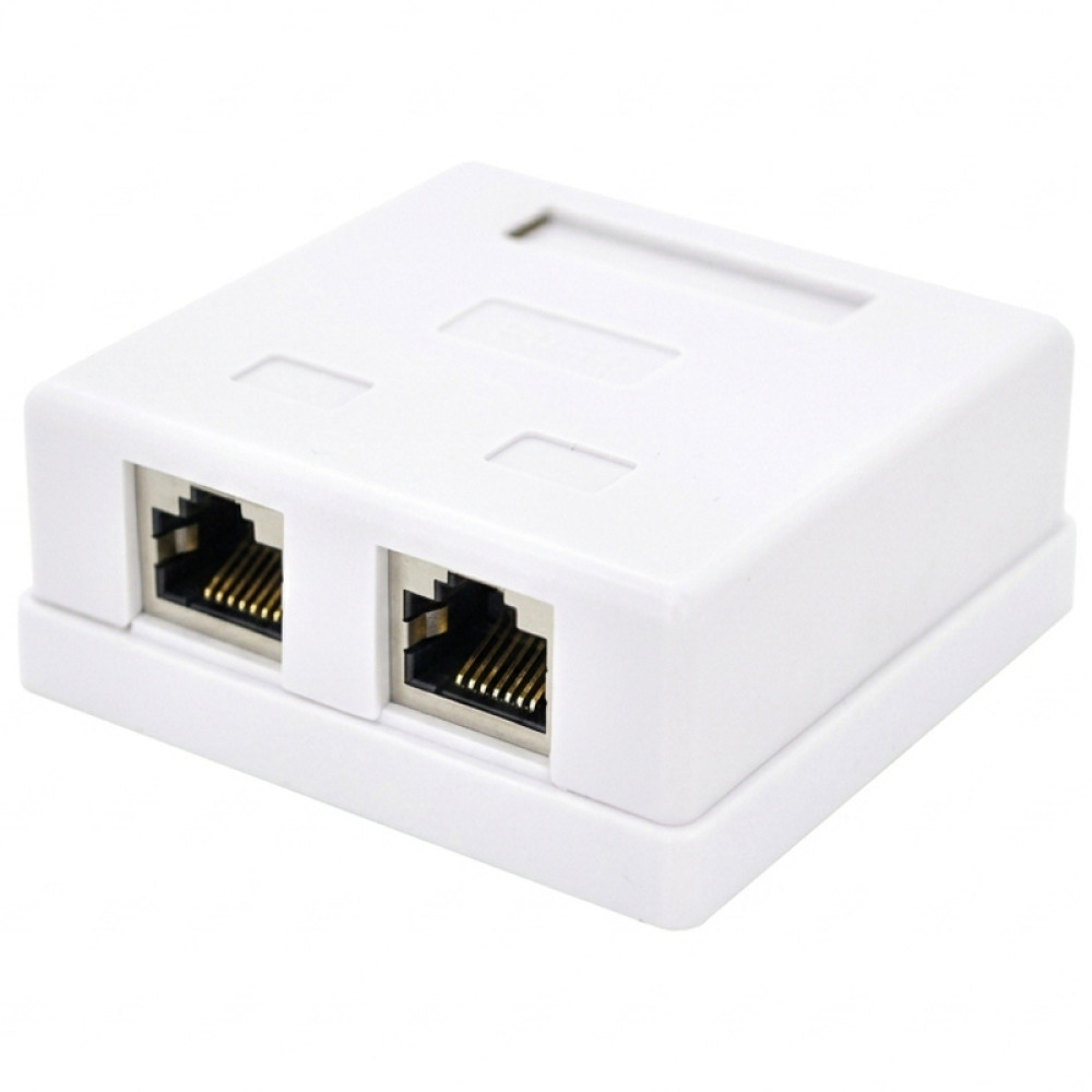 Розетка комп'ютерна RITAR FTP 8P8C RJ45 2 порт Cat-5