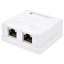 Розетка комп'ютерна RITAR FTP 8P8C RJ45 2 порт Cat-5