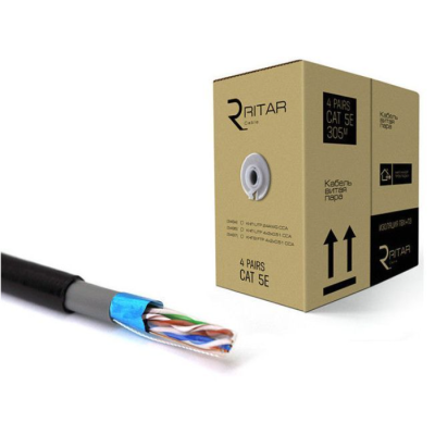 Кабель Ritar КНПЕ FTP (4*2*0.51) 4p 24 AWG ПЕ (305м)
