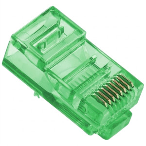 Конектор Ritar RJ-45 8P8C UTP Cat-5 (100 шт/уп) зелений
