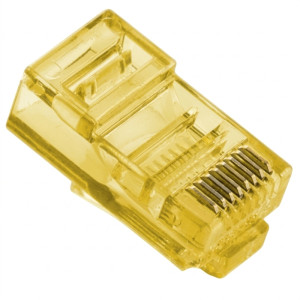Конектор Ritar RJ-45 8P8C UTP Cat-5 (100 шт/уп) жовтий
