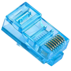 Конектор Ritar RJ-45 8P8C UTP Cat-5 (100 шт/уп) синій