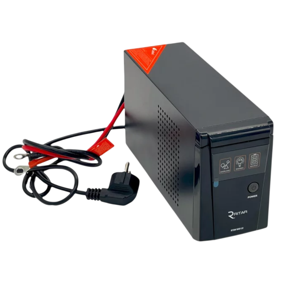 ИБП на аккумуляторе Ritar RTSW-600 LED (360 Вт / 600 ВА / 12 В), чистая синусоида