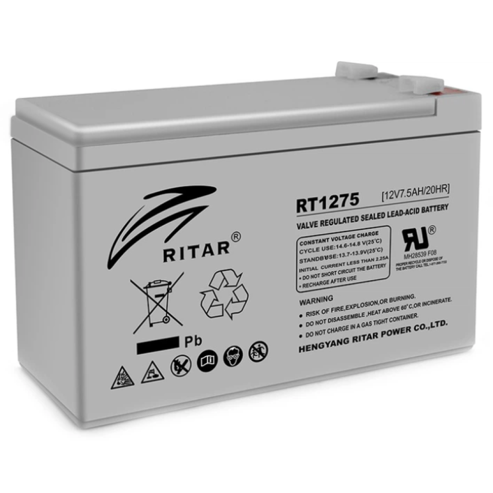 Свинцево-кислотна акумуляторна батарея RITAR RT1275 12 В / 7,5 А·год