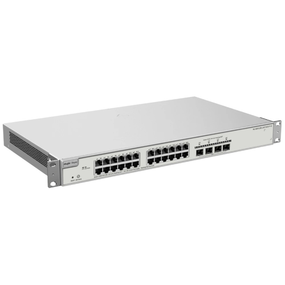 24-портовый комутатор Ruijie Reyee RG-NBS5200-24GT4XS-P-V2 L3 POE управляемый