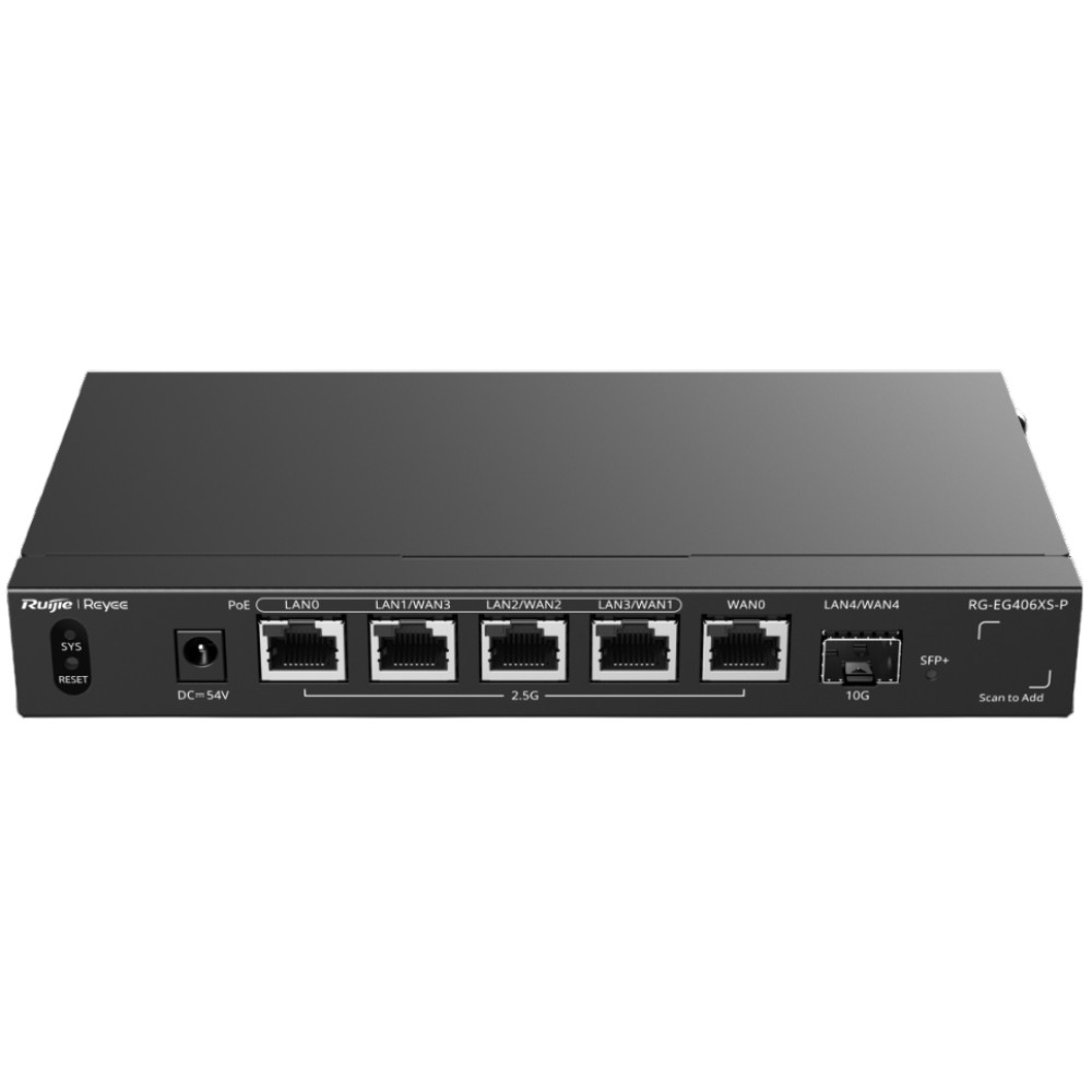 6-портовый маршрутизатор Ruijie Reyee RG-EG406XS-P PoE с облачным управлением