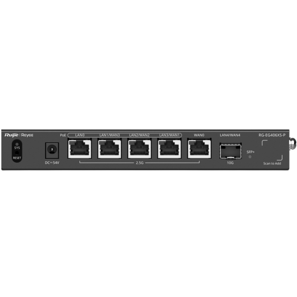 6-портовый маршрутизатор Ruijie Reyee RG-EG406XS-P PoE с облачным управлением