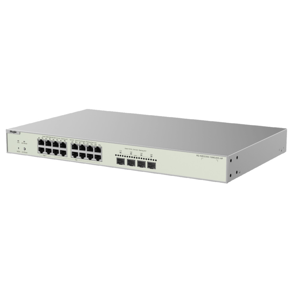 16-портовый коммутатор Ruijie RG-NBS3300-16MG4XS-HP PoE управляемый