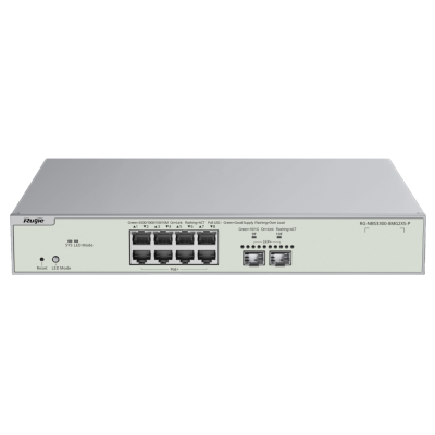 8-портовый коммутатор Ruijie RG-NBS3300-8MG2XS-P PoE управляемый