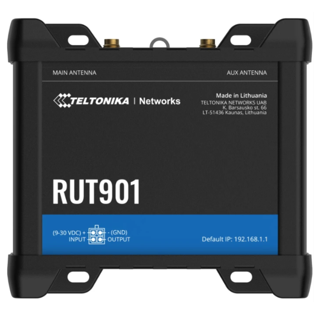 Промисловий стільниковий маршрутизатор Teltonika RUT901 з 4G LTE, Wi-Fi