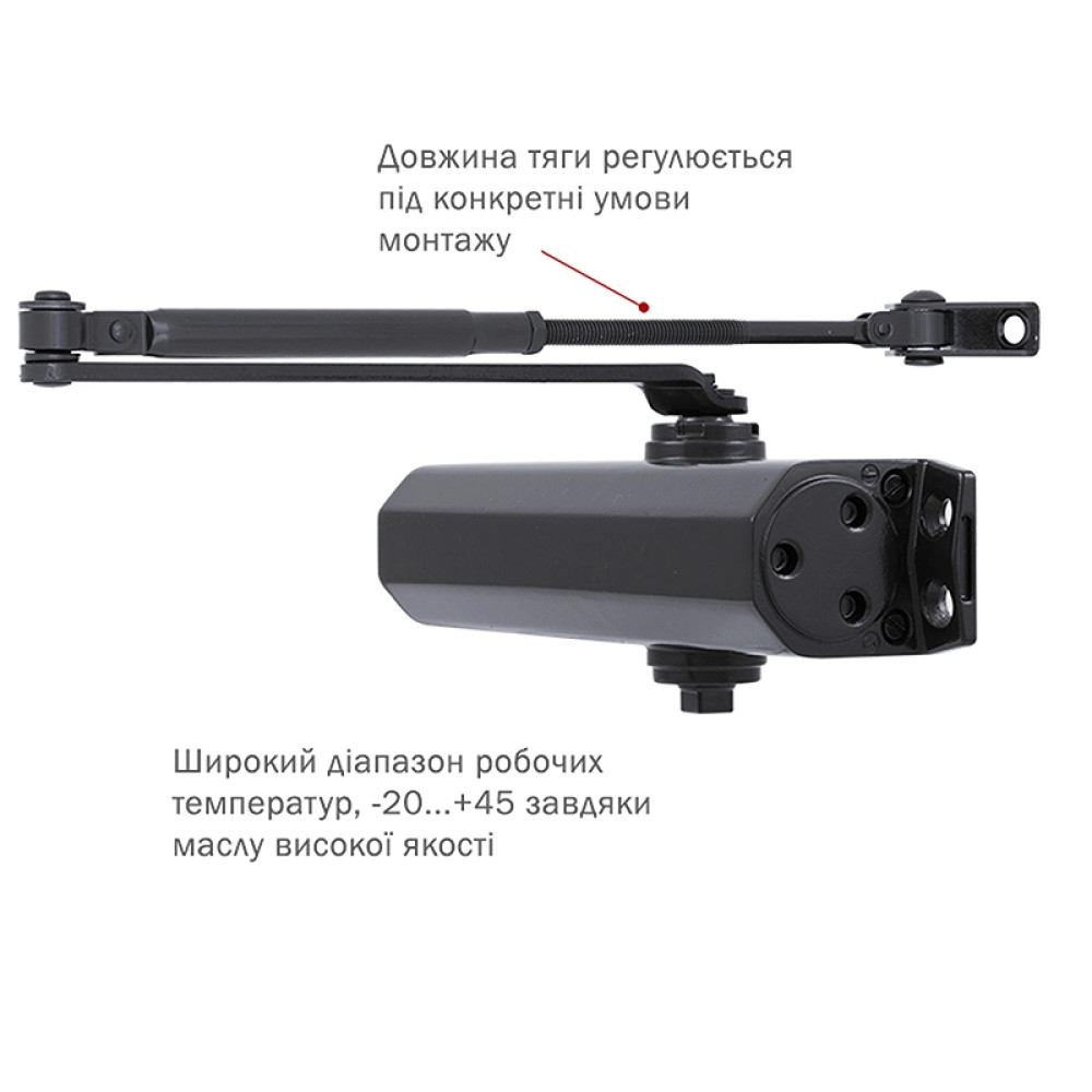 Дотягувач дверей RYOBI 2000 D-2055V BLACK