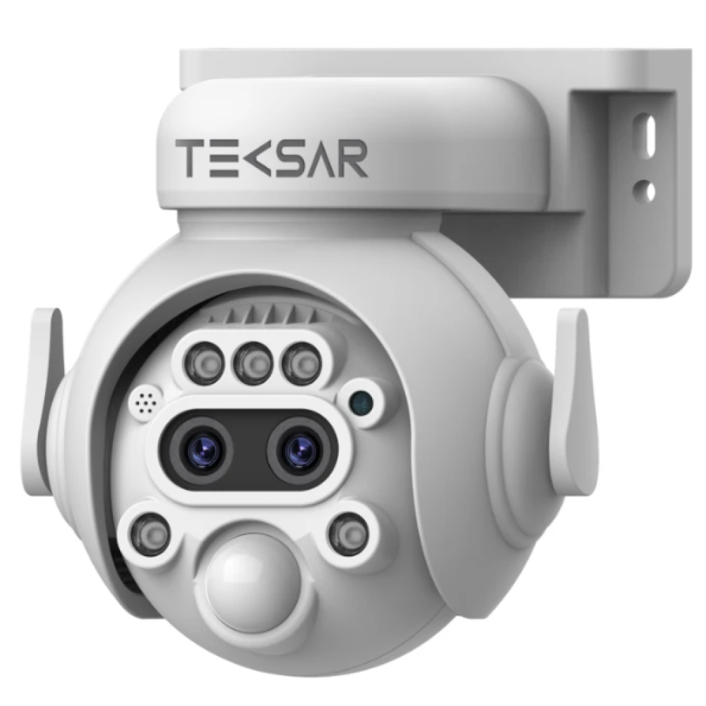 3 Мп подвійна IP-відеокамера Tecsar SCM-2L6M-12X-W-W (2 × 3 Мп) з сонячною панеллю та акумулятором
