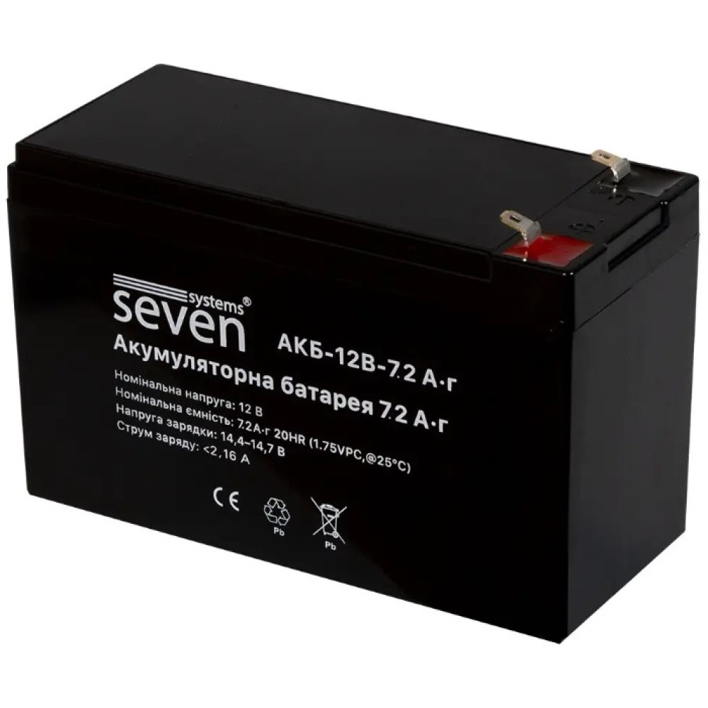 Акумуляторна батарея SEVEN 12В/7,2Аг