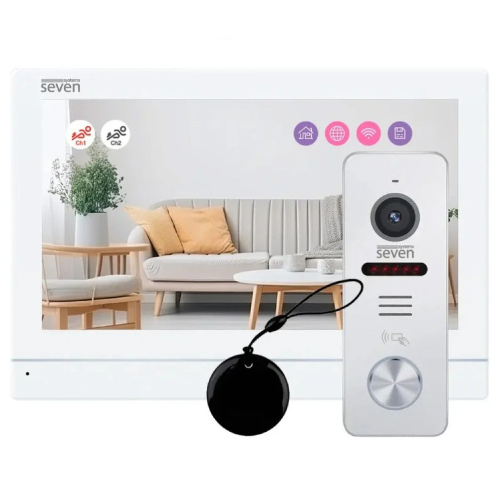 Комплект Wi-Fi домофону SEVEN DP-7576/03 Kit white