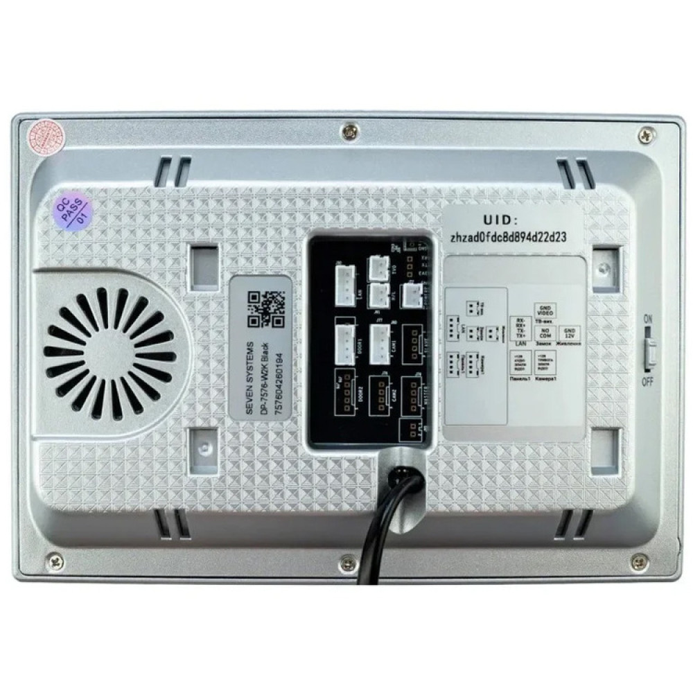 Wi-Fi відеодомофон SEVEN DP-7576-W2K black