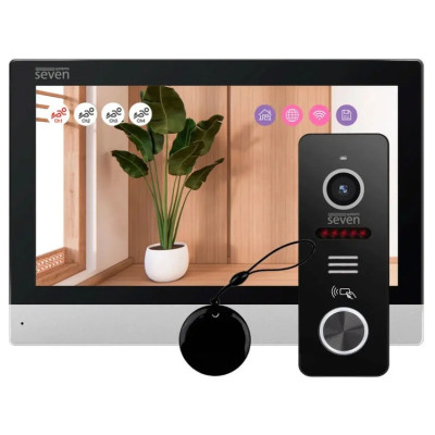 Комплект Wi-Fi домофона SEVEN DP-7579/03 Kit black