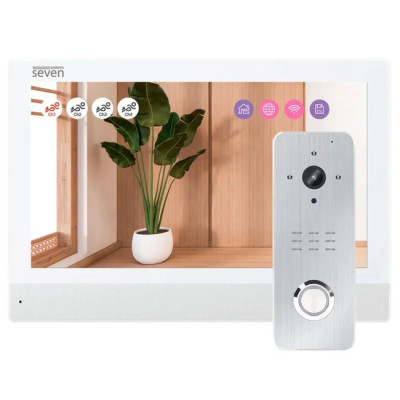 Комплект Wi-Fi домофона SEVEN DP-7579/07 Kit white